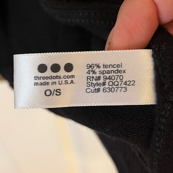 NWT Three Dots Black Wrap Shawl Sweater. Women's One Size. Large, Extra Large. - Picture 7 of 14